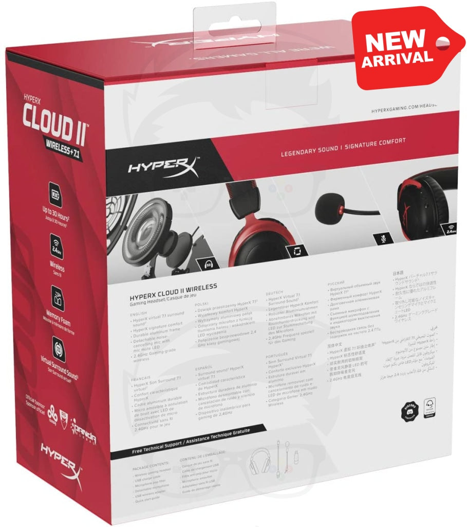 HyperX Cloud II Wireless - Gaming Headset HyperX Cloud II Wireless - Gaming Headset